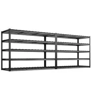 60" W Garage Shelving Heavy Duty Metal Shelving 3000LBS Storage Shelves Adjustable Metal Shelves for Industrial 5 Tier Garage Shelves for Basement Pantry Warehouse 60" W x 24" D x 72" H 2 Pack 60" W Garage Shelving Heavy Duty Metal Shelving 3000LBS Storage Shelves Adjustable Metal Shelves for Industrial 5 Tier Garage Shelves for Basement Pantry Warehouse 60" W x 24" D x 72" H 2 Pack