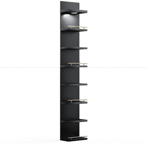 8 Tier Wall Shelf Unit, Black Lack Shelf, Vanity Floating Shelves with LED Light, Versatile Floating Shelves for Bedroom, Living Room, Office 8 Tier Wall Shelf Unit, Black Lack Shelf, Vanity Floating Shelves with LED Light, Versatile Floating Shelves for Bedroom, Living Room, Office