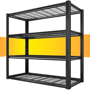 40" W Garage Shelving with Double-Layer Frame for Homeowners and DIY | Load 2200Lbs, Adjustable, 10-Minute Easy Assembly, Wire Mesh Panels, for Garage Basement Warehouse Pantry, 40"W×19.7"D×59.9"H 40" W Garage Shelving with Double-Layer Frame for Homeowners and DIY | Load 2200Lbs, Adjustable, 10-Minute Easy Assembly, Wire Mesh Panels, for Garage Basement Warehouse Pantry, 40"W×19.7"D×59.9"H