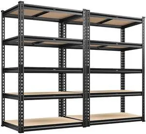 2020LBS Storage Shelves Garage Shelving Heavy Duty Metal Shelving 5 Tier Garage Shelves Adjustable Metal Shelf for Kitchen Pantry Basement 27.6" Wx13.8 Dx 60" H, 2 Pack 2020LBS Storage Shelves Garage Shelving Heavy Duty Metal Shelving 5 Tier Garage Shelves Adjustable Metal Shelf for Kitchen Pantry Basement 27.6" Wx13.8 Dx 60" H, 2 Pack