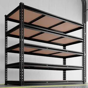 48.2" W Garage Shelving, Storage Shelves Load 3000LBS, Adjustable Garage Shelving Heavy Duty for Pantry, Basement, Warehouse, 48.2" W X 71.9" H X 24" D, Black 48.2" W Garage Shelving, Storage Shelves Load 3000LBS, Adjustable Garage Shelving Heavy Duty for Pantry, Basement, Warehouse, 48.2" W X 71.9" H X 24" D, Black