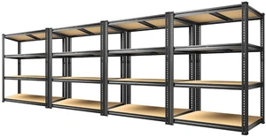 60.1" H Garage Shelving Adjustable Storage Shelves Heavy Duty Shelving Metal Shelves for Warehouse Basement Kitchen Pantry Closet 4 Pack 60.1" H Garage Shelving Adjustable Storage Shelves Heavy Duty Shelving Metal Shelves for Warehouse Basement Kitchen Pantry Closet 4 Pack