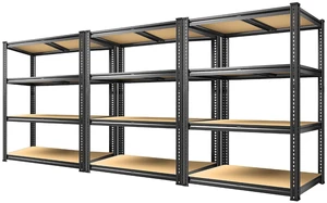 60.1" H Garage Shelving Adjustable Storage Shelves Heavy Duty Shelving Metal Shelves for Warehouse Basement Kitchen Pantry Closet 3 Pack 60.1" H Garage Shelving Adjustable Storage Shelves Heavy Duty Shelving Metal Shelves for Warehouse Basement Kitchen Pantry Closet 3 Pack