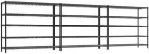 Storage Shelves, 3200LBS Heavy Duty&Adjustable Height for Garage | 55.5" W Shelf Space Saving, 5 Tier Freestanding, Powder Coated, Anti-Tipping Device, Moisture Resistant, 3-set for Pantry Storage Shelves, 3200LBS Heavy Duty&Adjustable Height for Garage | 55.5" W Shelf Space Saving, 5 Tier Freestanding, Powder Coated, Anti-Tipping Device, Moisture Resistant, 3-set for Pantry