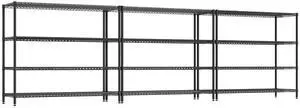 Storage Shelves, 2560LBS Heavy Duty&Adjustable Height for Garage | 55.5" W Shelf Space Saving, 4 Tier Freestanding, Powder Coated, Anti-Tipping Device, Moisture Resistant, 3-set for Basement Storage Shelves, 2560LBS Heavy Duty&Adjustable Height for Garage | 55.5" W Shelf Space Saving, 4 Tier Freestanding, Powder Coated, Anti-Tipping Device, Moisture Resistant, 3-set for Basement