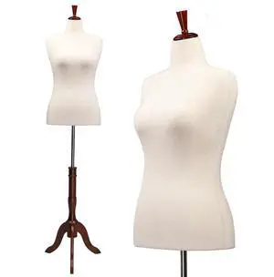 Female Dress Form Size 10-16, Adjustable Height Torso Body with Upgraded Tripod Stand, Medium Size Mannequin for Sewing and Display (14-16, Cream1) Female Dress Form Size 10-16, Adjustable Height Torso Body with Upgraded Tripod Stand, Medium Size Mannequin for Sewing and Display (14-16, Cream1)
