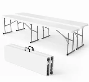 6 FT Plastic Folding Bench with Handle, Sturdy Metal Frame, Perfect for Indoor/Outdoor Party, Picnic, Camping, Restaurant, Dinning Room, Cafe, Wedding and Commercial Events,2P 6 FT Plastic Folding Bench with Handle, Sturdy Metal Frame, Perfect for Indoor/Outdoor Party, Picnic, Camping, Restaurant, Dinning Room, Cafe, Wedding and Commercial Events,2P
