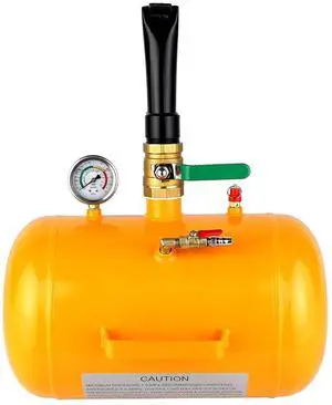 5 Gallon Air Tire Bead Blaster Seater with Pressure Gauge & Handle,145PSI Seating Tool Inflator Tank, 85-116PSI Adjustable Pressure for Car Truck ATV, Jeep, Pickup, Yellow 5 Gallon Air Tire Bead Blaster Seater with Pressure Gauge & Handle,145PSI Seating Tool Inflator Tank, 85-116PSI Adjustable Pressure for Car Truck ATV, Jeep, Pickup, Yellow