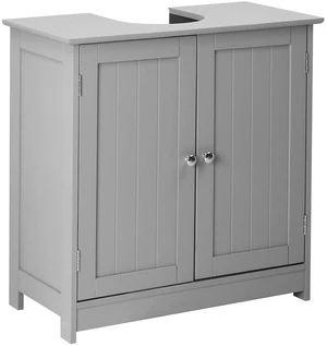 Pedestal Under Sink Storage Bathroom Vanity with 2 Doors Traditional Bathroom Cabinet Space Saver Organizer 23 5/8" x 11 7/16" x 23 5/8" (L x W x H) (Grey) Pedestal Under Sink Storage Bathroom Vanity with 2 Doors Traditional Bathroom Cabinet Space Saver Organizer 23 5/8" x 11 7/16" x 23 5/8" (L x W x H) (Grey)