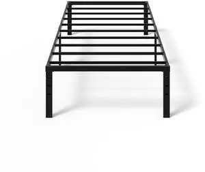 16 Inch Metal Platform Twin Bed Frame, Mattress Foundation Replacement,Heavy Duty Steel Slat Support,No Box Spring Needed,Black 16 Inch Metal Platform Twin Bed Frame, Mattress Foundation Replacement,Heavy Duty Steel Slat Support,No Box Spring Needed,Black