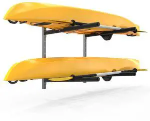 Kayak Storage Rack, Adjustable Heavy Duty Kayak Rack for Kayaks Paddle Boards, Kayak Paddle Holder for Garage, Spacesaver, Gentle on Padding, Boat Organizer Kayak Storage Rack, Adjustable Heavy Duty Kayak Rack for Kayaks Paddle Boards, Kayak Paddle Holder for Garage, Spacesaver, Gentle on Padding, Boat Organizer