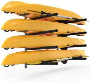 Kayak Storage Rack, Adjustable Heavy Duty Kayak Rack for Kayaks Paddle Boards, Kayak Paddle Holder for Garage, Spacesaver, Gentle on Padding, Boat Organizer Kayak Storage Rack, Adjustable Heavy Duty Kayak Rack for Kayaks Paddle Boards, Kayak Paddle Holder for Garage, Spacesaver, Gentle on Padding, Boat Organizer