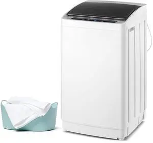 17.8lbs Fully Automatic Washer, 2 in 1 Portable Washing Machine, Top Load Washer and Spin Dryer Combo with Drain Pump, 8 Washing Programs & 5 Water Level for Home, Apartment 17.8lbs Fully Automatic Washer, 2 in 1 Portable Washing Machine, Top Load Washer and Spin Dryer Combo with Drain Pump, 8 Washing Programs & 5 Water Level for Home, Apartment