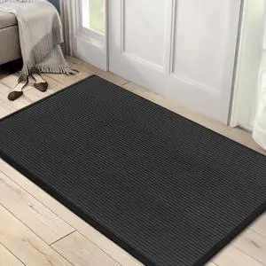 Indoor Outdoor Door Mat, Large Non Slip Dirt Trapper Entry Rug with Rubber Backing, Fade & Stain Resistant Heavy Duty Low Profile Absorbent Doormat for Commercial Use, 35"×47", Dark Grey Indoor Outdoor Door Mat, Large Non Slip Dirt Trapper Entry Rug with Rubber Backing, Fade & Stain Resistant Heavy Duty Low Profile Absorbent Doormat for Commercial Use, 35"×47", Dark Grey