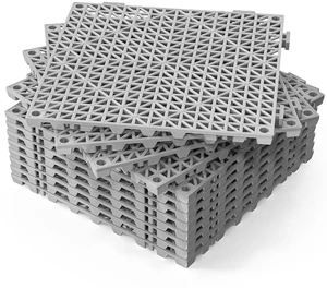 12''x12'' PVC Interlocking Floor Tile, 12 Pack Grey Anti-Fatigue Floor Mat, Restaurant Drainage Kitchen Mat, Cushioned Flooring Mat, Non-Slip Garden Tile for Poolside, Wet Area, Deck 12''x12'' PVC Interlocking Floor Tile, 12 Pack Grey Anti-Fatigue Floor Mat, Restaurant Drainage Kitchen Mat, Cushioned Flooring Mat, Non-Slip Garden Tile for Poolside, Wet Area, Deck