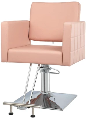Salon Styling Chair for Hair Stylist Wide Seat, Hydraulic Barber Chair with Stainless Steel Footrest, Pink Hair Salon Chair Heavy Duty, Beauty Spa Cosmetology Shampoo Hairdressing Equipment Salon Styling Chair for Hair Stylist Wide Seat, Hydraulic Barber Chair with Stainless Steel Footrest, Pink Hair Salon Chair Heavy Duty, Beauty Spa Cosmetology Shampoo Hairdressing Equipment