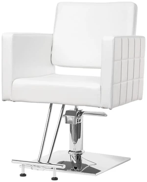 Salon Styling Chair for Hair Stylist Wide Seat, Hydraulic Barber Chair with Stainless Steel Footrest, White Hair Salon Chair Heavy Duty, Beauty Spa Cosmetology Shampoo Hairdressing Equipment Salon Styling Chair for Hair Stylist Wide Seat, Hydraulic Barber Chair with Stainless Steel Footrest, White Hair Salon Chair Heavy Duty, Beauty Spa Cosmetology Shampoo Hairdressing Equipment