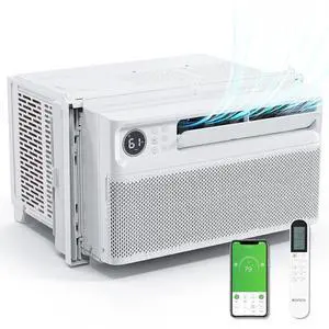 10000 BTU Wifi Enabled Window Air Conditioner with Inverter, AC Unit for Window with APP & Voice Control, Timer Function & Pre-Installed Side Panels for Easy Operation & Installation, 115V/60Hz 10000 BTU Wifi Enabled Window Air Conditioner with Inverter, AC Unit for Window with APP & Voice Control, Timer Function & Pre-Installed Side Panels for Easy Operation & Installation, 115V/60Hz