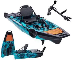 Modular Fishing Kayak with Drive System & Durable HDPE, Customizable Lightweight Sit-on-Top Kayak for Youth & Adult, 420lbs Capacity, Perfect for Leisure & Commercial Use Modular Fishing Kayak with Drive System & Durable HDPE, Customizable Lightweight Sit-on-Top Kayak for Youth & Adult, 420lbs Capacity, Perfect for Leisure & Commercial Use