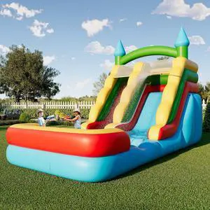 Commercial Bounce House, Inflatable Bouncer with Air Blower, Jumping Castle with Slide, Outdoor Indoor Bouncy Castle with 100% PVC Material for Kids 3-12 (252.8×152.4×92.5IN) Commercial Bounce House, Inflatable Bouncer with Air Blower, Jumping Castle with Slide, Outdoor Indoor Bouncy Castle with 100% PVC Material for Kids 3-12 (252.8×152.4×92.5IN)