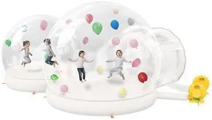11.5&8.2FT Inflatabla Bubble Bounce House, Double Bubble House Inflatable Dome with 2 750W Air Blowers for Birthday Parties, Wedding and Gender Revealing 11.5&8.2FT Inflatabla Bubble Bounce House, Double Bubble House Inflatable Dome with 2 750W Air Blowers for Birthday Parties, Wedding and Gender Revealing