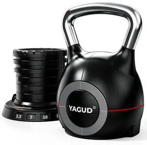 1 Unit Adjustable Kettlebell for Strength Training, Quick-Change 3.5-22.5lbs Kettle Bells Weights Set with 7 Levels, Heavy Kettlebell Set for Home Gym, Swings & Full-Body Workouts 1 Count 1 Unit Adjustable Kettlebell for Strength Training, Quick-Change 3.5-22.5lbs Kettle Bells Weights Set with 7 Levels, Heavy Kettlebell Set for Home Gym, Swings & Full-Body Workouts 1 Count