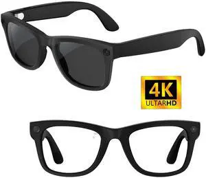8MP AI Smart Glasses, Photo Video Recording, Music & Real-Time Translation, Bluetooth, with Charging Case, Smart Wearable 8MP AI Smart Glasses, Photo Video Recording, Music & Real-Time Translation, Bluetooth, with Charging Case, Smart Wearable