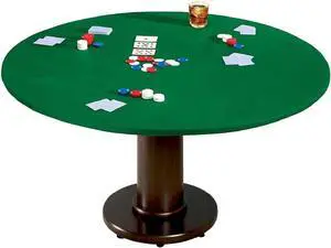 SUNSURE Round Felt Game Table Cover 36"-48" Green Elastic Edge Tablecloth for Poker, Puzzles, Mahjong, Card, Board Games and Dice Games SUNSURE Round Felt Game Table Cover 36"-48" Green Elastic Edge Tablecloth for Poker, Puzzles, Mahjong, Card, Board Games and Dice Games
