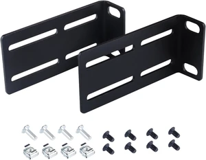 Rack Mount Kit for 19" Switches, Universal Rack Ears Compatible with HP/ProCurve/Aruba/OfficeConnect/HPE Switches Rack Mount Kit for 19" Switches, Universal Rack Ears Compatible with HP/ProCurve/Aruba/OfficeConnect/HPE Switches