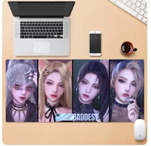 League of Legends K/DA mouse pad Extended Gaming Mouse Pad with Stitched Edges, Large Mouse pad with Non-Slip Rubber Base for Work & Gaming, Office & Home 800*300mm 300/250mm League of Legends K/DA mouse pad Extended Gaming Mouse Pad with Stitched Edges, Large Mouse pad with Non-Slip Rubber Base for Work & Gaming, Office & Home 800*300mm 300/250mm