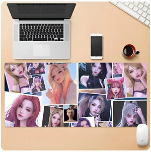 League of Legends K/DA mouse pad Extended Gaming Mouse Pad with Stitched Edges, Large Mouse pad with Non-Slip Rubber Base for Work & Gaming, Office & Home 300/250mm League of Legends K/DA mouse pad Extended Gaming Mouse Pad with Stitched Edges, Large Mouse pad with Non-Slip Rubber Base for Work & Gaming, Office & Home 300/250mm