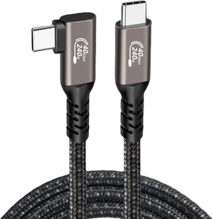 USB4.0 Fast Charging Data Cable, Thunderbolt 4 Cable, USB-C to USB-C Cable, 240w Charging Cord, Supports 8K@60Hz Display & 40Gbps Data Transfer Braided Cable For Laptop MacBooks Pro,1.64ft USB4.0 Fast Charging Data Cable, Thunderbolt 4 Cable, USB-C to USB-C Cable, 240w Charging Cord, Supports 8K@60Hz Display & 40Gbps Data Transfer Braided Cable For Laptop MacBooks Pro,1.64ft