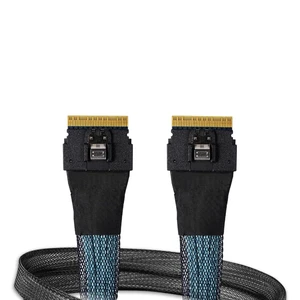 ICY DOCK SlimSAS 8i SFF-8654 to SlimSAS 8i SFF-8654 Cable 0.5M | MB406L-B ICY DOCK SlimSAS 8i SFF-8654 to SlimSAS 8i SFF-8654 Cable 0.5M | MB406L-B