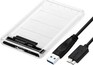 2.5" Hard Drive Enclosure, USB 3.0 to SATA III Clear External HDD/SSD Enclosure - Optimized for 9.5mm 7mm 2.5" SSD, Tool Free UASP 2TB, Transparent Compatible with Windows, LINUX and Mac OS 2.5" Hard Drive Enclosure, USB 3.0 to SATA III Clear External HDD/SSD Enclosure - Optimized for 9.5mm 7mm 2.5" SSD, Tool Free UASP 2TB, Transparent Compatible with Windows, LINUX and Mac OS