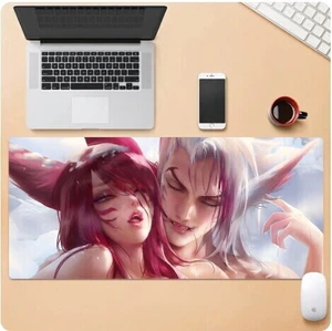 League of Legends Xayah Rakan mouse pad Extended Gaming Mouse Pad with Stitched Edges, Large Mouse pad with Non-Slip Rubber Base for Work & Gaming, Office & Home 300/250mm League of Legends Xayah Rakan mouse pad Extended Gaming Mouse Pad with Stitched Edges, Large Mouse pad with Non-Slip Rubber Base for Work & Gaming, Office & Home 300/250mm