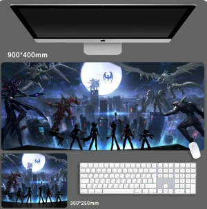 Yu-Gi-Oh The Sixth Generation Heroes and the Ace Monster Cyber Skin mouse pad Extended Gaming Mouse Pad with Stitched Edges, Large Mouse pad with Non-Slip Rubber Base for Work & Gaming, Office & Home Yu-Gi-Oh The Sixth Generation Heroes and the Ace Monster Cyber Skin mouse pad Extended Gaming Mouse Pad with Stitched Edges, Large Mouse pad with Non-Slip Rubber Base for Work & Gaming, Office & Home
