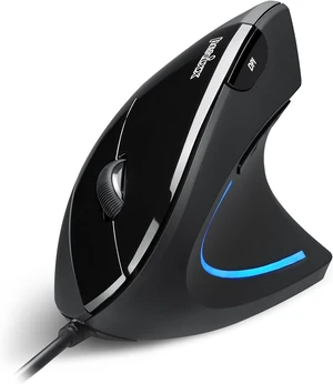 Perixx PERIMICE-513C Wired Vertical USB-C Mouse, 6 Buttons, Adjustable 1000/1600 DPI, Right-Handed, 5.9ft Cable, Black Perixx PERIMICE-513C Wired Vertical USB-C Mouse, 6 Buttons, Adjustable 1000/1600 DPI, Right-Handed, 5.9ft Cable, Black