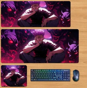 Jujutsu Kaisen Skin mouse pad Extended Gaming Mouse Pad with Stitched Edges, Large Mouse pad with Non-Slip Rubber Base for Work & Gaming, Office & Home 300/250mm Jujutsu Kaisen Skin mouse pad Extended Gaming Mouse Pad with Stitched Edges, Large Mouse pad with Non-Slip Rubber Base for Work & Gaming, Office & Home 300/250mm