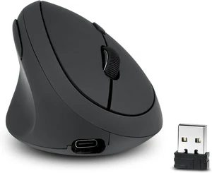 Perixx Perimice-719L, Left Handed Wireless Vertical Mouse - Duo Wired and Wireless Charging Feature - Designed for Smaller Hands Perixx Perimice-719L, Left Handed Wireless Vertical Mouse - Duo Wired and Wireless Charging Feature - Designed for Smaller Hands