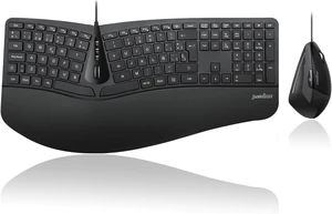 Perixx PERIDUO-505ES - Combo Teclado y Ratón ergonómico con Disposición de Teclas Dividida - Reposamuñecas Ajustable - QWERTY Español Perixx PERIDUO-505ES - Combo Teclado y Ratón ergonómico con Disposición de Teclas Dividida - Reposamuñecas Ajustable - QWERTY Español