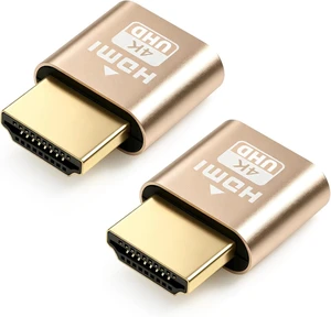 HDMI Dummy Plug 4K Display Emulator Compatible with Windows Mac OSX Linux Support 4kx2k 2160P 1080p for Computer Desktop (fit-Headless, 2 Pack) HDMI Dummy Plug 4K Display Emulator Compatible with Windows Mac OSX Linux Support 4kx2k 2160P 1080p for Computer Desktop (fit-Headless, 2 Pack)