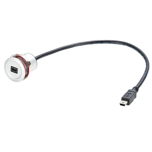 0.3 Meter Mini USB Round Recessed Extension Cable Mini USB 5 Pin Flush Mount Male to Female Cable Metal 480Mbps 5V 2A Data Sync Power Charge Cable Panel Mount Extender Cable for Boat Dashboard Desktop 0.3 Meter Mini USB Round Recessed Extension Cable Mini USB 5 Pin Flush Mount Male to Female Cable Metal 480Mbps 5V 2A Data Sync Power Charge Cable Panel Mount Extender Cable for Boat Dashboard Desktop