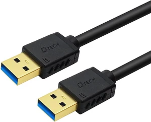 3 ft USB 3.0 Type A to A Cable Male to Male High Speed Data Cord in Black 3 ft USB 3.0 Type A to A Cable Male to Male High Speed Data Cord in Black