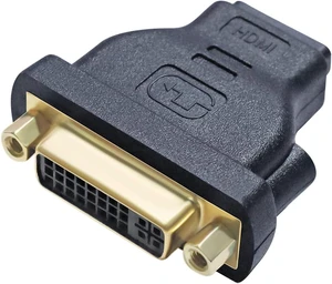 DVI Female to HDMI Female Adapter HDMI to DVI-I Converter Bi-Directional 24+5 Port 4K 1080p Video for Computer Monitor PC TV Box Home Cinema Display DVI Female to HDMI Female Adapter HDMI to DVI-I Converter Bi-Directional 24+5 Port 4K 1080p Video for Computer Monitor PC TV Box Home Cinema Display