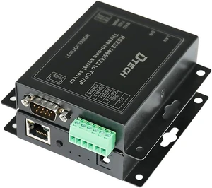 DTECH Serial to Ethernet Converter Adapter RS232 RS422 RS485 to TCP IP Device Server Supports DHCP DNS Modbus RTU/TCP 10/100M Power Over Ethernet POE DTECH Serial to Ethernet Converter Adapter RS232 RS422 RS485 to TCP IP Device Server Supports DHCP DNS Modbus RTU/TCP 10/100M Power Over Ethernet POE