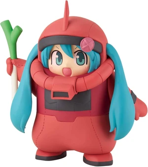 Japan Gundam 45th x Hatsune Miku Char Zaku Plush Miku Ver. Figure Japan Gundam 45th x Hatsune Miku Char Zaku Plush Miku Ver. Figure