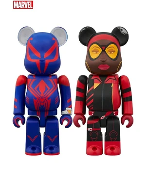 Japan BE@RBRICK Spider-Man 2099 & Spider-Woman 2PCS Set Japan BE@RBRICK Spider-Man 2099 & Spider-Woman 2PCS Set