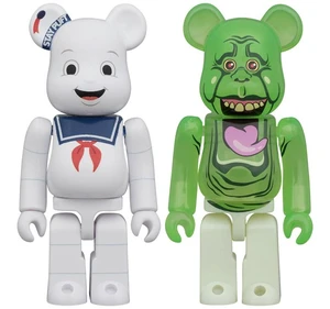 Japan BE@RBRICK 2PCS SET STAY PUFT MARSHMALLOW MAN & SLIMER Japan BE@RBRICK 2PCS SET STAY PUFT MARSHMALLOW MAN & SLIMER