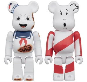 Japan BE@RBRICK Stay Puft Marshmallow Man Angry Face & No Ghost 2PCS Set Japan BE@RBRICK Stay Puft Marshmallow Man Angry Face & No Ghost 2PCS Set