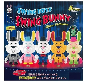 Japan SWING TOYS SWING BUNNY Figure Collection Set of 5 Japan SWING TOYS SWING BUNNY Figure Collection Set of 5